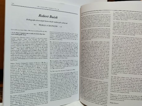 Recenzia knihy Diskografia slovenských historických zvukových nahrávok v prestížnom nemeckom zborníku